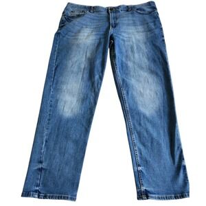 Sonoma Flexwear Mens Jeans 42x32 Blue Relaxed Fit Stretch Denim Casual